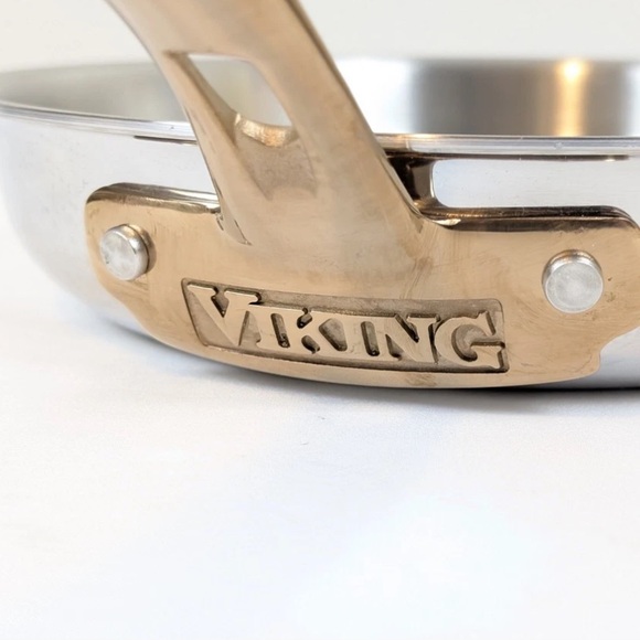 NWT VIKING 8 Inch Stainless Steel Omelette Fry Pan with Copper Handle - Picture 4 of 6